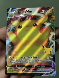 Pokemon Pikachu VMAX SWSH062 Full Art Celebrations Promo MINT - Image 3