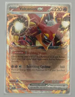 Nintendo Volcanion EX 031/159 Steam Siege UR Holo HP220 EN Pokemon Card - Image 1