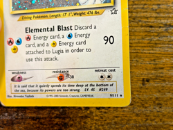 Lugia 9/111 Neo Genesis Holo Pokemon TCG 2000 Damaged/Creased - SEE PHOTOS - Image 4