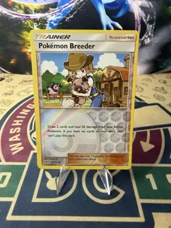 Pokemon Breeder 63/73 Shining Legends Reverse Holo - Image 1