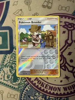 Pokemon Breeder 63/73 Shining Legends Reverse Holo - Image 3