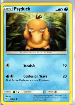 Psyduck 40/236 Common Cosmic Eclipse Pokemon Lightly Played - Image 1