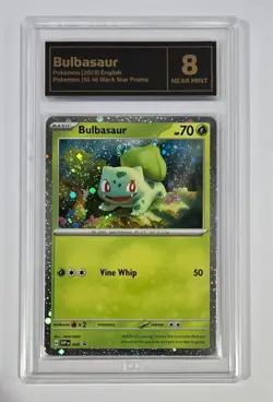 Pokemon Slab: Bulbasaur - 046 - SVP Black Star Promo - Graded TCG Near Mint 8 - Image 1