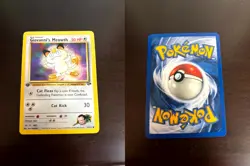 Giovanni's Meowth 74/132 Common Gym Challenge Pokemon 1st Edition NM - Image 1