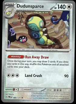 Dudunsparce (Poke Ball Pattern) 080/131 Holo Prismatic Evolutions Pokemon NM - Image 1