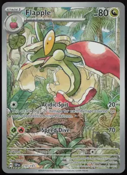 Flapple 210/191 NM Surging Sparks Illustration Rare Holo Pokemon - Image 1