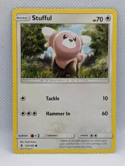 STUFFUL 112/145 C GUARDIANS RISING POKEMON LP STUFFUL - Image 1
