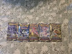 Pokemon Astral Radiance Booster Pack Art Set! 5 Packs. - Image 1