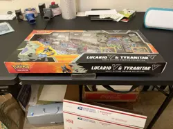 Pokemon Lucario V & Tyranitar V Heavy Hitters Premium Collection Box 14 Boosters - Image 2
