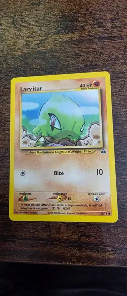 Larvitar 57/75 Common Neo Discovery Pokemon Near Mint - Image 1