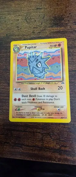 Pupitar 45/75 Uncommon Neo Discovery Pokemon Near Mint - Image 1