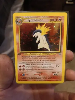 Typhlosion LP 18/111 - 1st Edition Holo Neo Genesis 🏝 Pokemon 2000 WOTC - Image 1