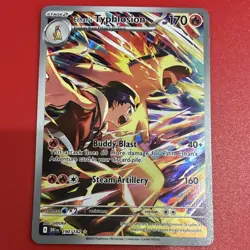 Pokemon TCG Ethan's Typhlosion #190/182 SV10 Illustration Rare Holo EN 170HP - Image 1
