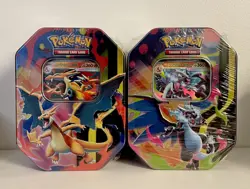 Pokemon TCG Mega Charizard X & Y Ex Tin Brand New & Sealed - Image 1