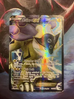 Pokemon TCG Raikou EX Full Art 105/108 Dark Explorers Ultra Rare - Image 1