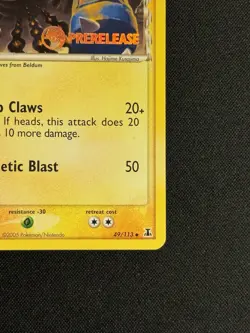 2005 Metang 49/113 EX Delta Species Pokemon Prerelease Stamped MINT - Image 5