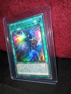 Yugioh! LED6-EN003 Soul Servant NM Sleeved & Carded Brand New - Image 1