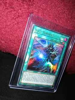 Yugioh! LED6-EN003 Soul Servant NM Sleeved & Carded Brand New - Image 2