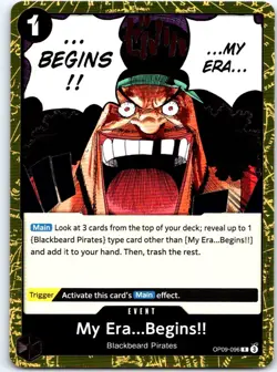 My Era...Begins!! OP09-096 Premium Booster -The Best- Vol. 2 One Piece Foil NM - Image 1