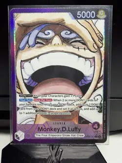 One Piece Monkey.D.Luffy OP09-061 Emperors in the New World Leader Foil 5000 Pa… - Image 1