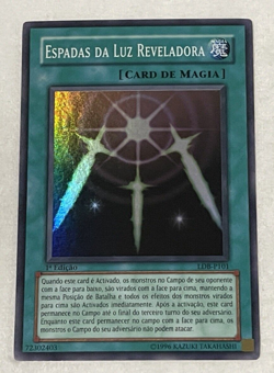 YuGiOh Swords of Revealing Light LDB-P101 1st Edition Portuguese LOB-101 NM - Image 1