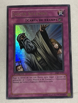 YuGiOh Solemn Judgment (Spanish) PMT-S127- Ultra Rare- 1st Edition MRD-127 HP - Image 1