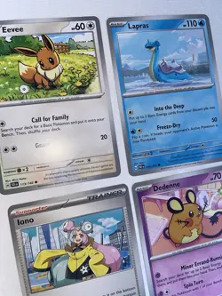 Cute Pokemon Card Lot- Lapras Iono Eevee - Image 4