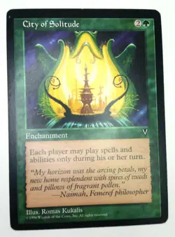 MTG 1 CITY OF SOLITUDE Magic The Gathering Card Visions Set x1 LP - Image 1