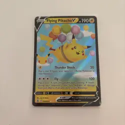 Flying Pikachu V Pokemon Card 006/025 Celebrations Holo Rare LP - Image 1