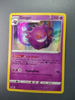 Gengar 085/202 Sword & Shield Holo Rare Pokemon Card #2 - Image 1
