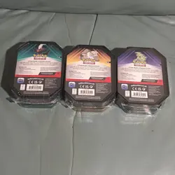 NEW Pokemon TCG Lot of 3 New Sealed Collectors Tins Slaking Tyranitar Darkrai - Image 2