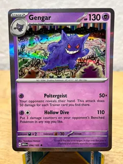 151 Gengar 094/165 Rare Pokemon Holo NM/M - Image 1