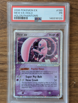 2006 Pokemon EX Holon Phantoms PSA 1 Mew #100 Holo FRESH SLAB - Image 1