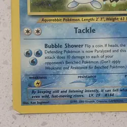2000 Pokemon Azumarill 2/111 Neo Genesis Holo Rare Raw Card - Image 5