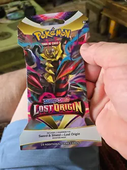 Pokemon "Lost Origin" 10-Card Sealed Sleeved Booster (Giratina) X1 - Image 1