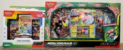 Pokemon SEALED LOT - First Partner Illustration Series 1 + Mega Venusaur ex Box - Image 1