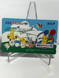 Pokemon Phone Card ANA Pokemon Jet 1999 Japanese - Image 1