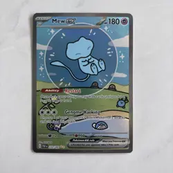 Pokemon TCG Mew EX (Bubble MEW) 232/091 SIR Paldean Fates NM - Image 1