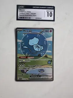 Pokemon TCG Mew EX (Bubble MEW) 232/091 SIR Paldean Fates NM - Image 3