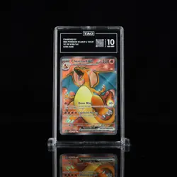 2023 Pokemon SV 151 Set 183/165 Charizard EX Ultra Rare TAG 10 (950) - Image 1