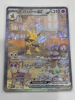 Pokemon Tcg Card Scarlet &Violet : 151 Alakazam ex MEW 201/165 SIR - Image 1