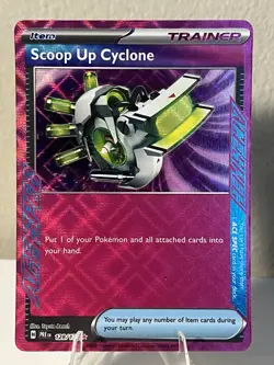 Scoop Up Cyclone 128/131 Sv: Prismatic Evolutions ACE SPEC Holo Rare Pokemon TCG - Image 1