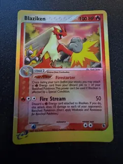 Pokemon TCG Blaziken Reverse Holo 3/109 EX Ruby & Sapphire *MODERATELY PLAYED* - Image 1