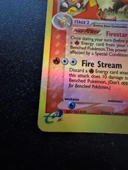 Pokemon TCG Blaziken Reverse Holo 3/109 EX Ruby & Sapphire *MODERATELY PLAYED* - Image 4