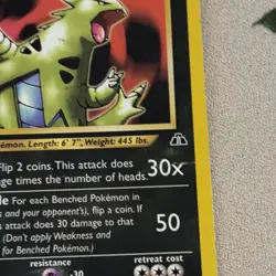 Tyranitar 31/75 Non-Holo Pokemon TCG Neo Discovery HP-DMG - Image 3