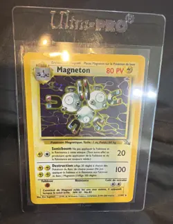Pokemon Magneton Fossil Holo Rare 11/62 Unlimited French 1999 - Image 1