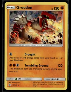 Pokemon TCG #113/236 Groudon Cracked Ice Holo - Image 1
