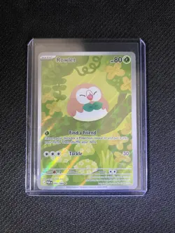 Pokemon Rowlet 090/088 Illustration Rare Holo Perfect Order - Image 1