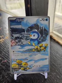 Piplup Illustration Rare #098/094 (2025 Pokemon Phantasmal Flames) - Image 1