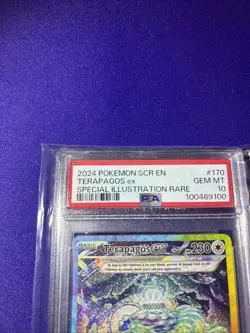2024 Pokemon Stellar Crown - Terapagos 170/142 Special Illustration Rare PSA 10 - Image 3